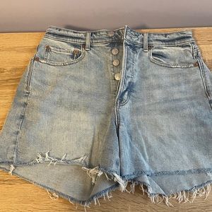 High Waisted Mom Jean Shorts